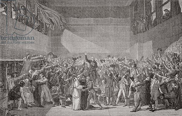 Oath taken at the Jeu de Paume, 20 June 1789, French Revolution