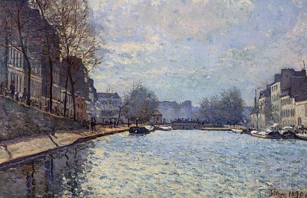 View of the Canal Saint-Martin, Paris, 1870