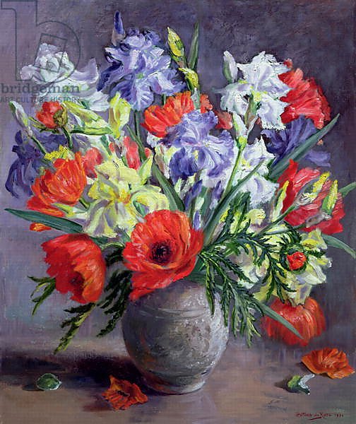 Poppies and Irises, 1991