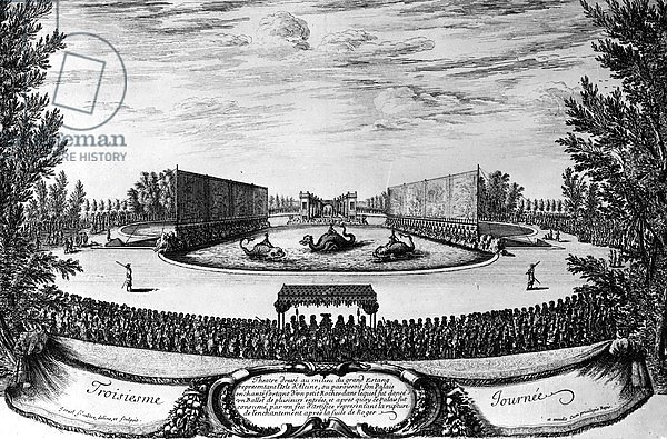 Performance of the ballet 'L'Isle d'Alcine', 1673