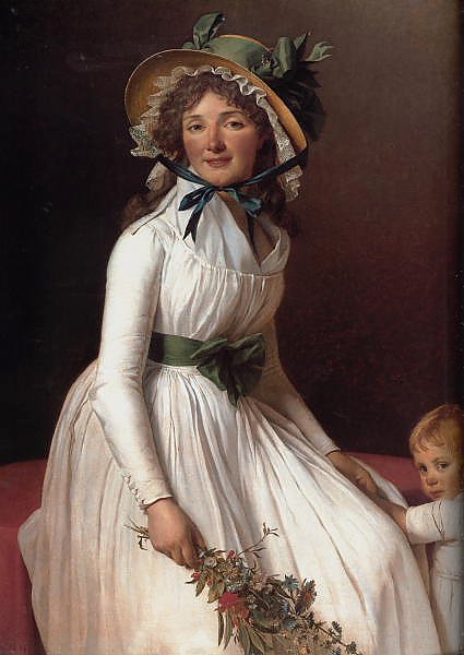Portrait of Emilie Seriziat and her son