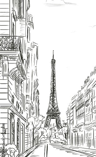 Париж в Ч/Б рисунках #36