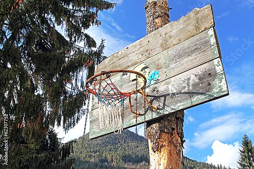 Старая баскетбольная корзина