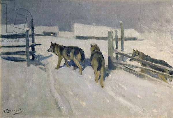 Wolfs, Winter Night, c.1910
