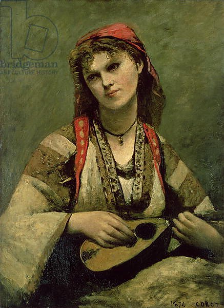Christine Nilson or The Bohemian with a Mandolin, 1874
