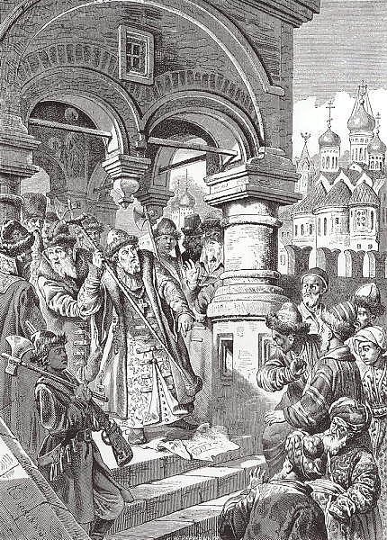Иоанн III топчет ханскую басму. 1869