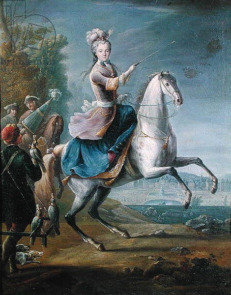 Equestrian Portrait of Maria Leszczynska
