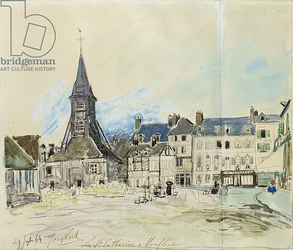 The Church of Sainte-Catherine, Honfleur, 1864