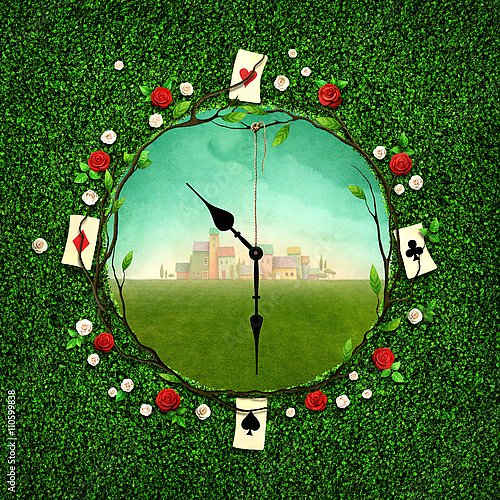 Зеленые часы