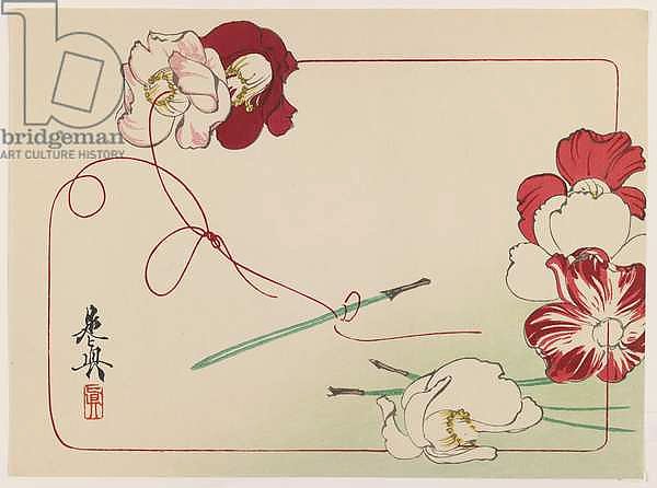 Stringing Poppies, from the series Comparison of Flowers, c.1875-90