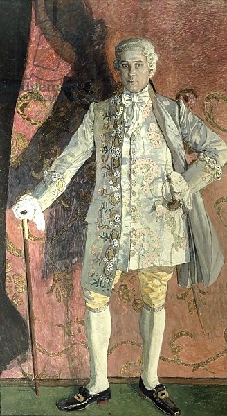 Portrait of Dmitry Smirnov as Chevalier des Grieux in Jules Massenet's opera 'Manon', 1909