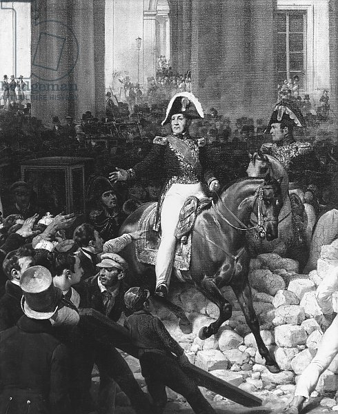 The Duke of Orleans Leaves the Palais-Royal and Goes to the Hotel de Ville on 31st July 1830, 1832 2