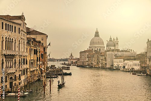 Постер Италия. Венеция. В серых тонах