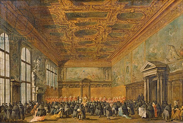 Audience Granted by the Doge of Venice in the College Room of Doge's Palace, c.1766-70