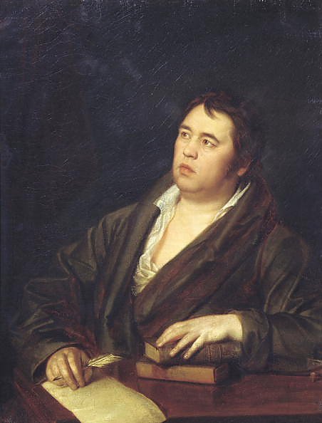 Портрет баснописца И.А. Крылова. 1812