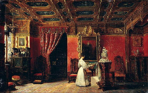 Princess Marie d'Orleans in her Gothic Studio in the Palais des Tuileries, 1836