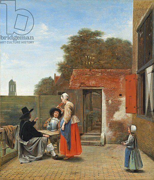 A Dutch Courtyard, c.1658-60