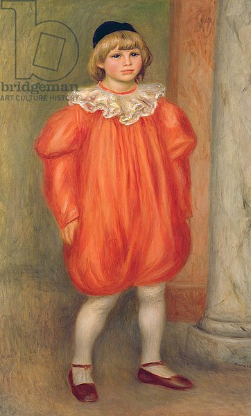 Claude Renoir in a clown costume, 1909