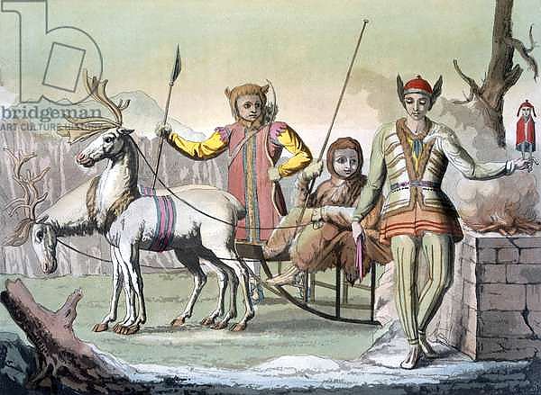 A Yakuti shaman with entourage, Siberia, c.1820s-30s