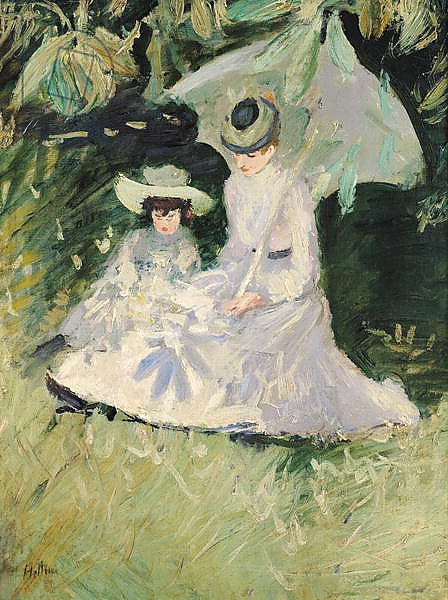 Madame Helleu and her Daughter at the Chateau of Boudran