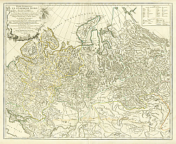Постер Карта Российской Империи, 1750 г.