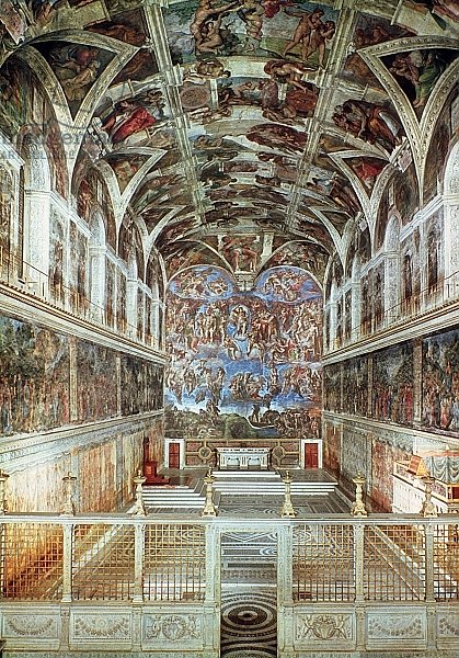 Interior view of the Sistine Chapel