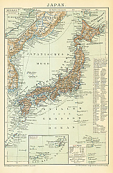 Постер Карта Японии 2