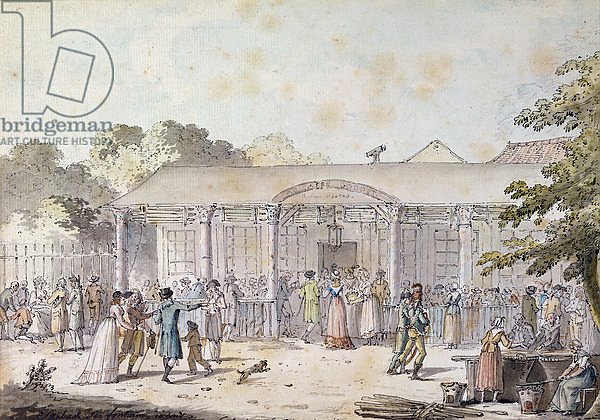 The Cafe Goddet, Boulevard du Temple, at the Time of the Consulat, 1799-1804