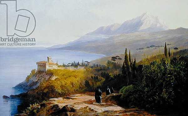 Mount Athos and the Monastery of Stavroniketes, 1857