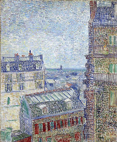 Вид Парижа из комнаты Винсента