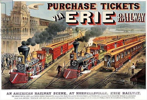 The American Railway Scene at Hornellsville, Erie Railway