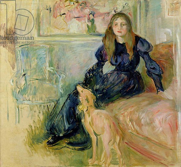 Julie Manet and her Greyhound Laerte, 1893