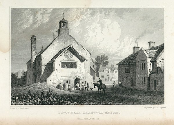 Town Hall. Llantwit Major. Glamorganshire