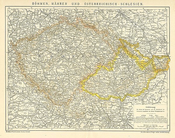 Карта Богемии, Моравии и Австрийской Силезии 3