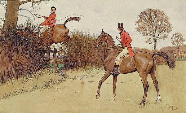 'Ar never gets off', hunting scene