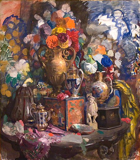 Цветы и фарфор (1912, Русский Музей)