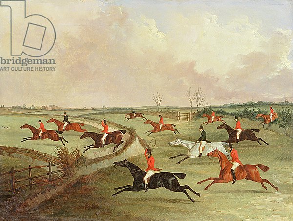 The Quorn Hunt in Full Cry: Second Horses, after a painting by Henry Alken