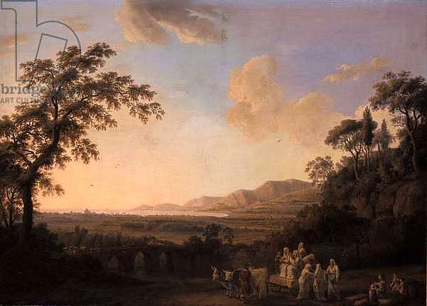 Idyllic landscape at dusk, 1782