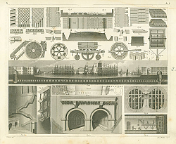 Постер Iconographic Encyclopedia: тоннель под рекой Темза, Лондон, Великобритания