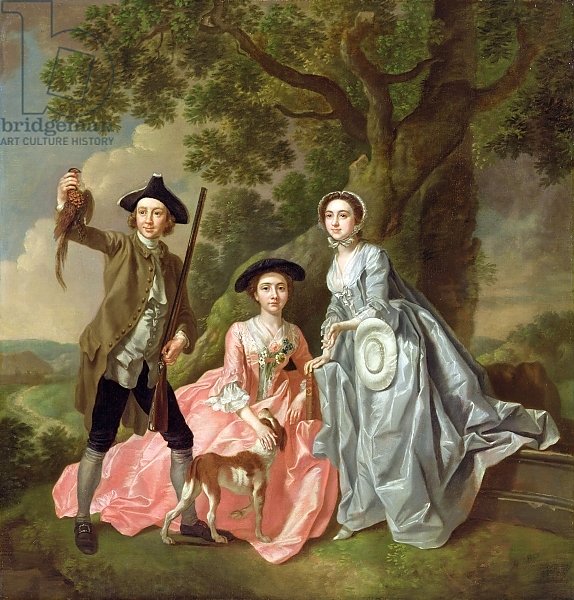 George Rogers with his Wife, Margaret, and his Sister, Margaret Rogers, c.1748-50