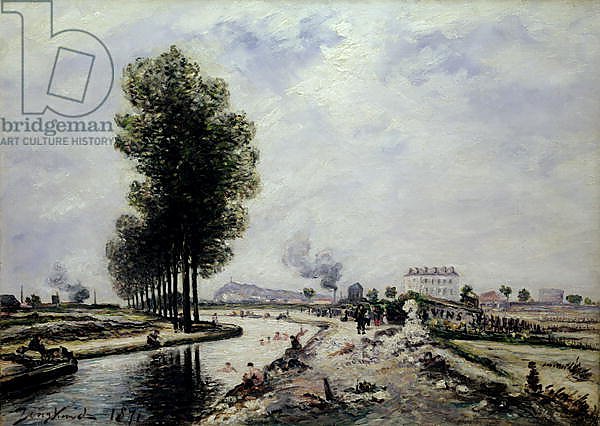 The Canal de l'Ourcq near Pantin, 1871