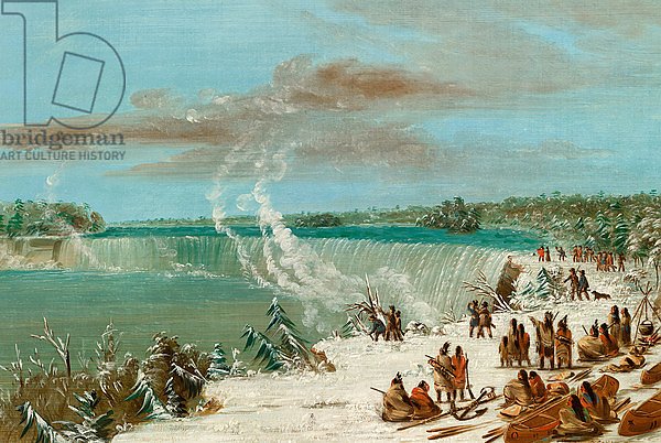 Portage Around the Falls of Niagara at Table Rock, 1847- 48