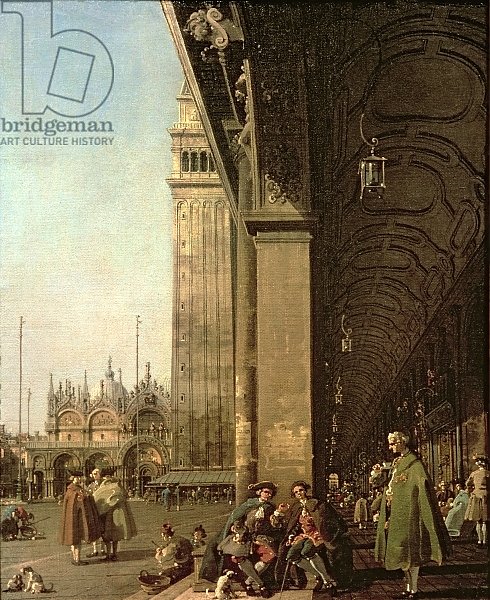 Venice: Piazza di San Marco and the Colonnade of the Procuratie Nuove, c.1756