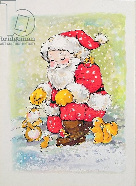 Father Christmas with Animals