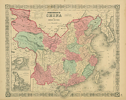 Постер Карта: Китай 1