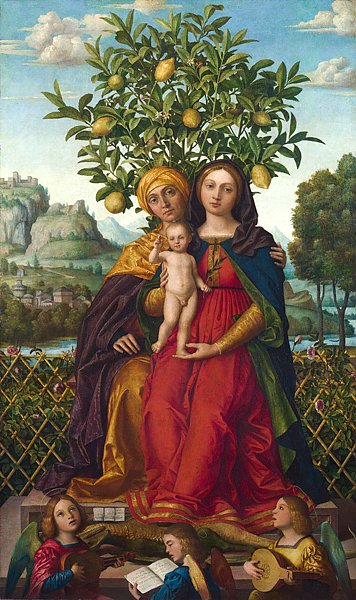 Дева Мария с младенцем и Святой Анной 2
