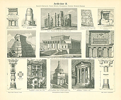 Постер Архитектра  II. Assyrisch-Babylonische, Persisch-Medische, Kleinasiatische, Phonikisch-Hebraische Ba