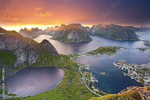 Вид на Лофотенские острова, Норвегия
