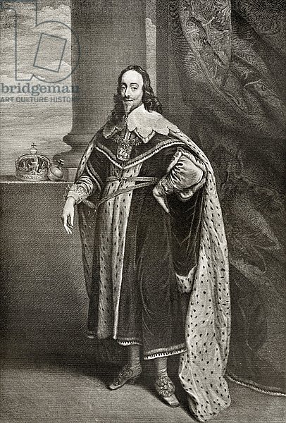 Charles I, engraved by Sir Robert Stange, from 'The Print-Collector's Handbook'