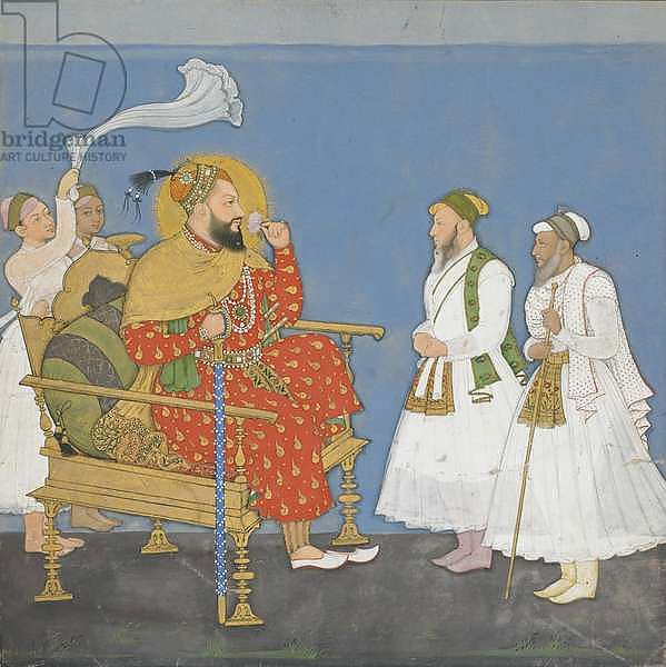 Muhammad Adil Shah II with courtiers and attendants